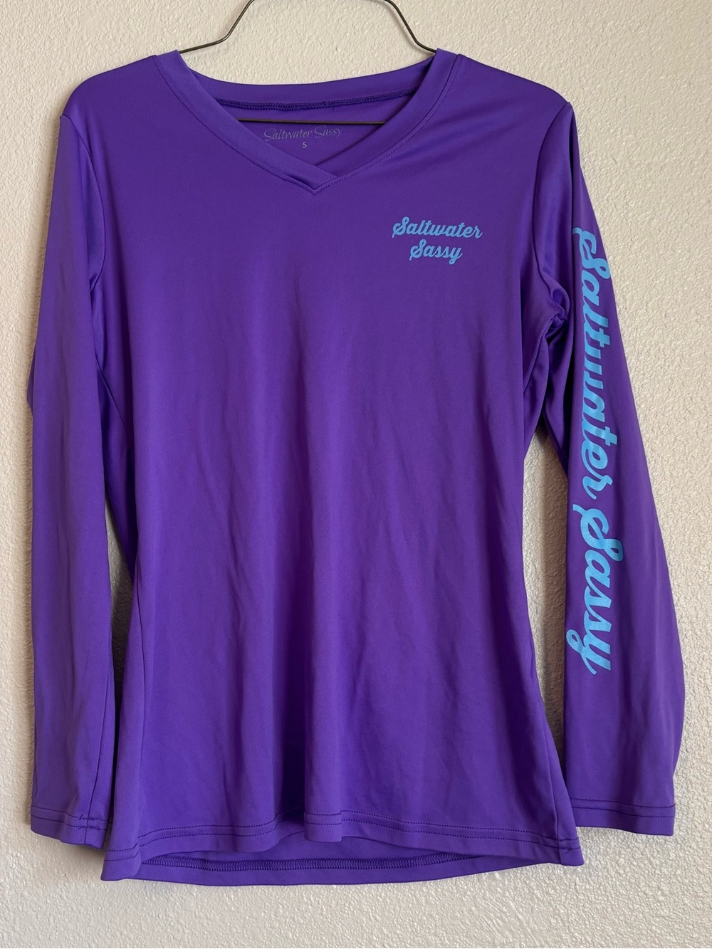 Women’s Long Sleeve Swim Coverup - Purple